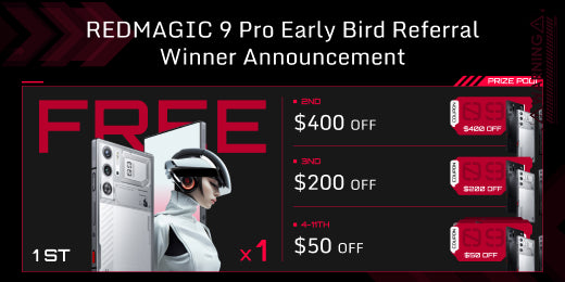 Celebrating Success: REDMAGIC 9 Pro Early Bird Referral Winners Revealed!